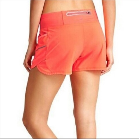 Athleta Ready Set Go Short Orange 4” - Picture 2 of 15